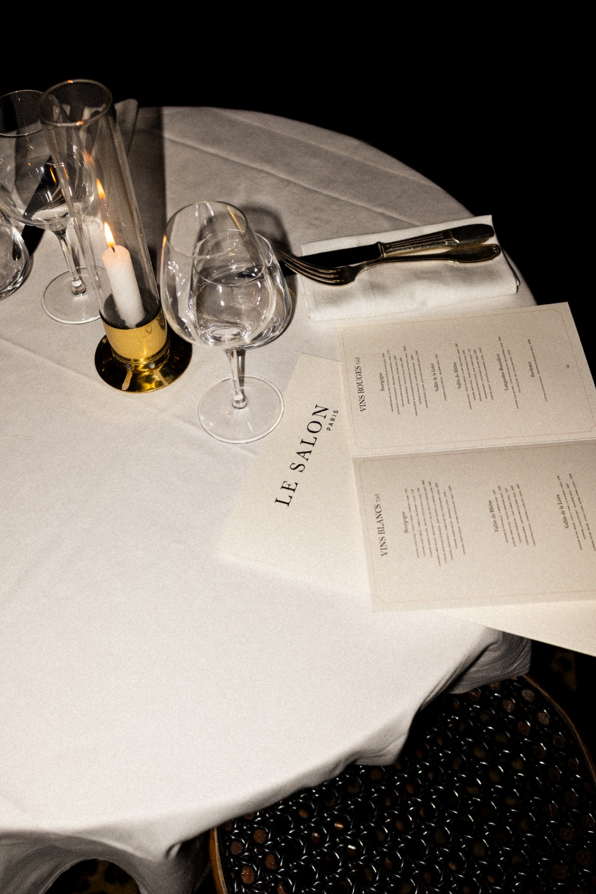 Carte des vins Le Salon